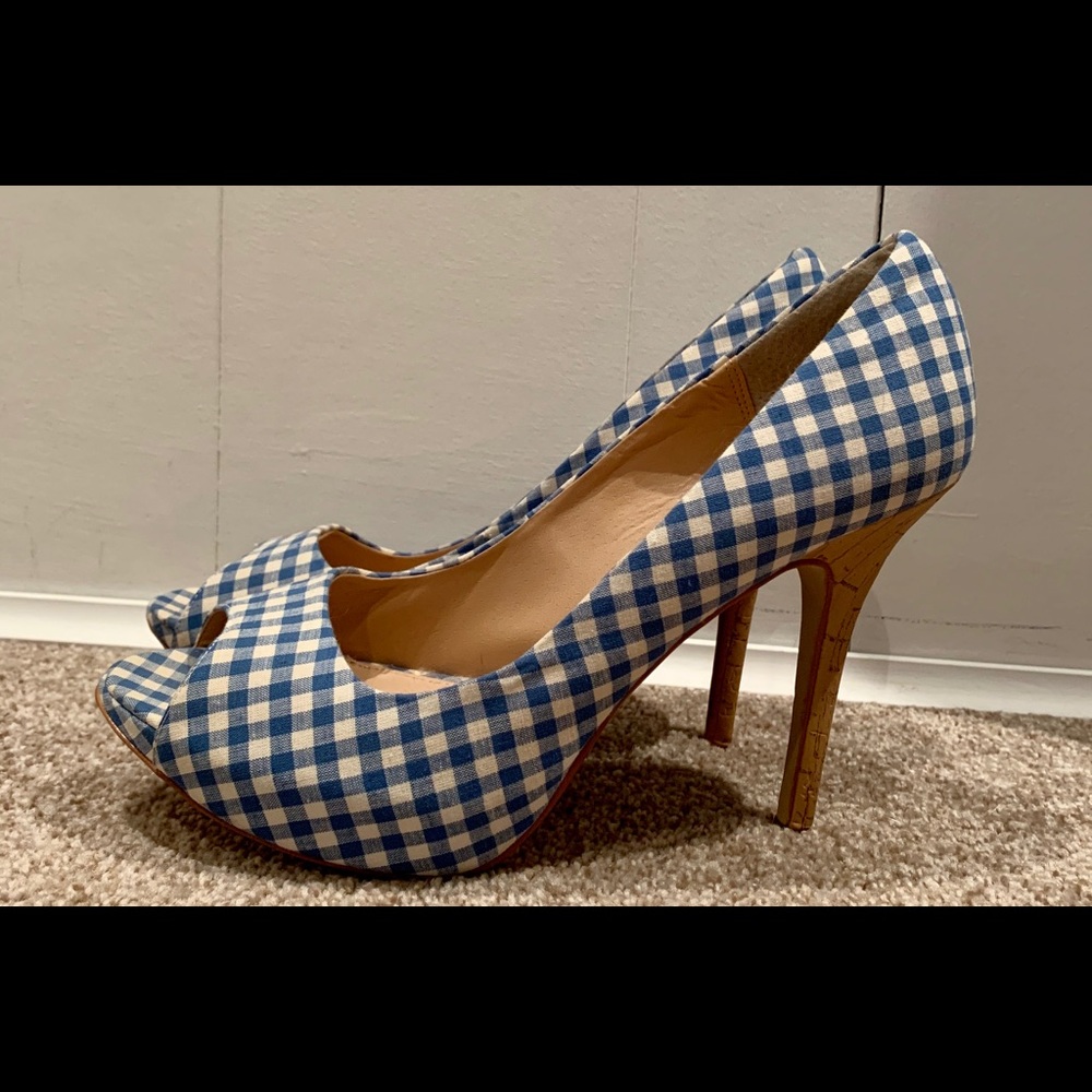 Marco Santi Gingham Pumps